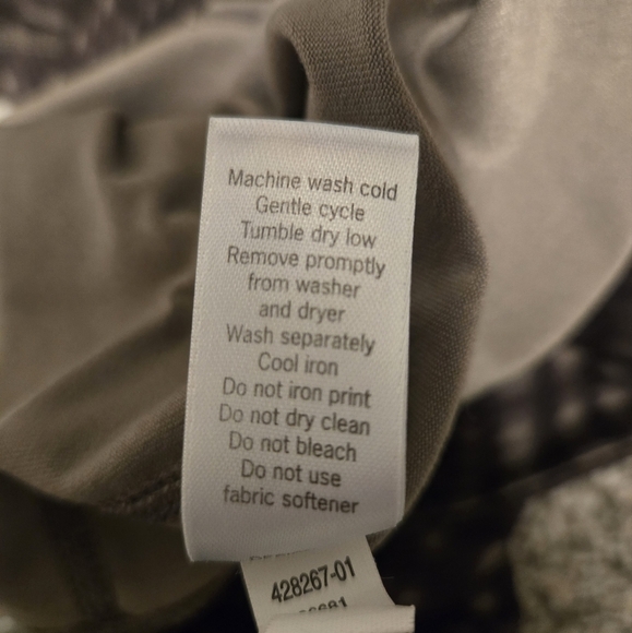 Athleta Plaidness Chaturanga Brown Capri Yoga Leggings Size Small - Picture 7 of 7